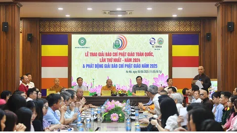 Lễ trao Giải Báo chí toàn quốc về Phật giáo lần thứ nhất năm 2024: Tuyên truyền lối sống Tốt đời - Đẹp đạo, Phật giáo Việt Nam đồng hành cùng dân tộc