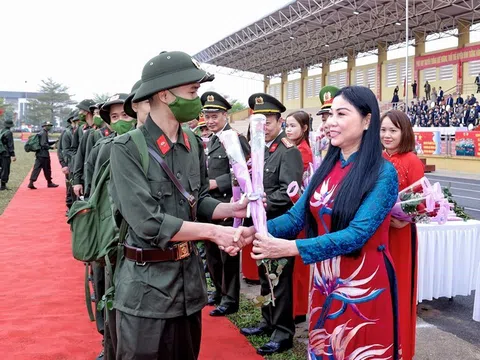 Vĩnh Phúc: Hoàn thành tốt giao nhận hơn 2.100 tân binh nhập ngũ đầu Xuân Quý Mão (2023)