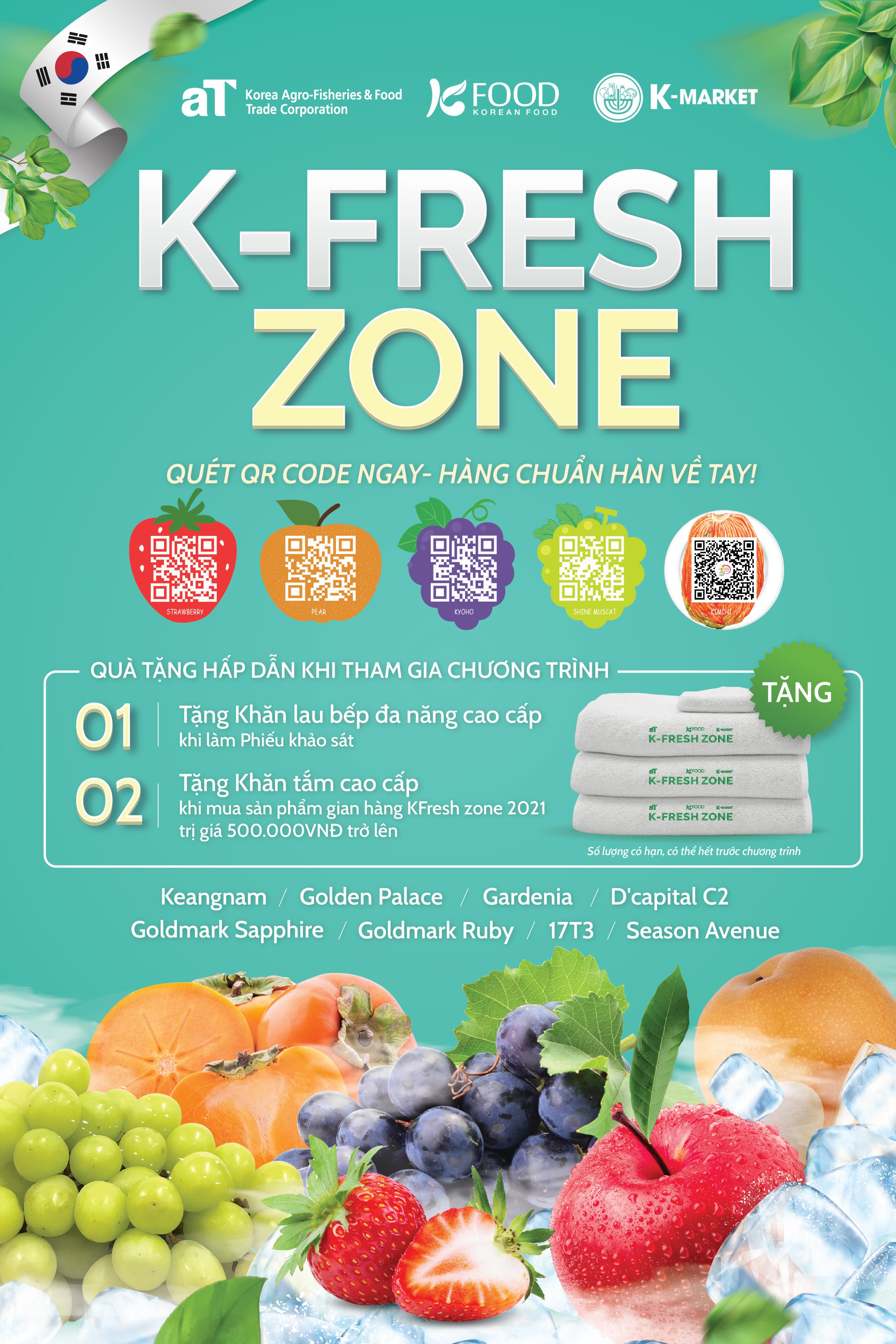 K Fresh 2021 Hội tụ Nông sản tươi ngon bậc nhất Hàn Quốc