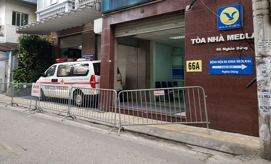 Quận Ba Đình thiết lập vùng cách ly y tế tại Bệnh viện Medlatec