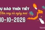 Ngày 12/10: Miền Bắc duy trì nắng hanh, Nam Bộ mưa to cục bộ