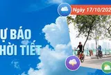 Ngày 17/10: Miền Bắc nắng 34 độ kéo dài, Nam Bộ mưa to cục bộ