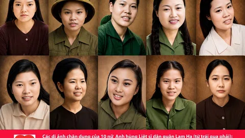 Bình bài thơ "Mười cô gái Anh hùng Lam Hạ" của Đặng Vương Hưng