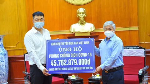 Chủ tịch MTTQ Việt Nam ghi nhận và biểu dương tấm lòng nhân ái của cộng đồng những người yêu hoa lan Việt Nam