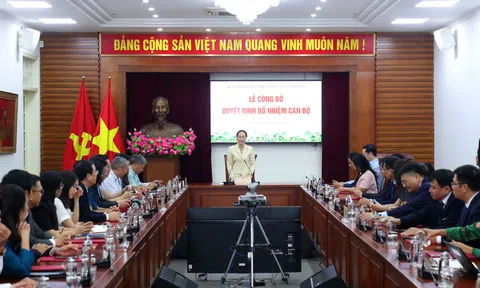 Bộ Văn hoá, Thể thao và Du lịch trao quyết định bổ nhiệm lãnh đạo nhiều Cục, Vụ