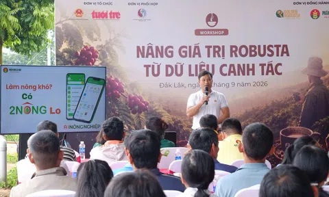 Nâng giá trị Robusta từ dữ liệu canh tác trên ứng dụng 2Nông