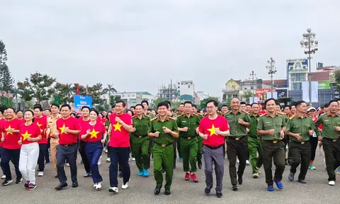 Nghệ An hưởng ứng “Ngày chạy Olympic - Vì sức khỏe toàn dân - Vì an ninh Tổ quốc”