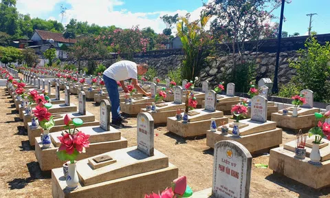 Nghệ An: Nghĩa trang liệt sỹ Việt - Lào thành "địa chỉ đỏ" giái dục truyền thống yêu nước, tinh thần quốc tế cao cả