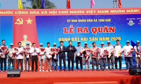 Quảng Ngãi: Xã Tịnh Khê ra quân đánh bắt hải sản đầu năm Bính Ngọ-2026