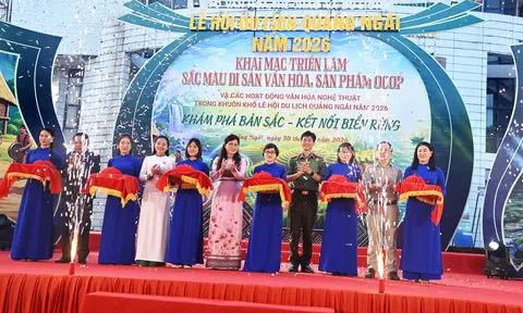 Quảng Ngãi: Khai mạc triển lãm “Sắc màu di sản văn hóa, sản phẩm OCOP và các hoạt động văn hóa nghệ thuật”
