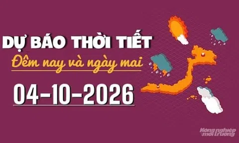 Ngày  4/10: Không khí lạnh tràn về, miền Bắc mưa giông, có nơi rét