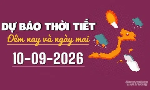 Ngày 10/10: Không khí lạnh tăng cường, miền Bắc mưa to cục bộ