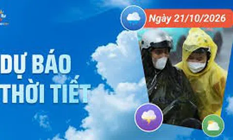 Ngày 21/10: Miền Bắc đón không khí lạnh, mưa rào rải rác