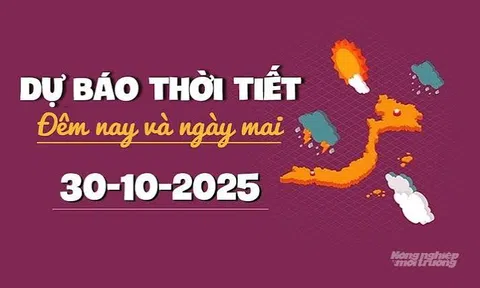 Ngày 30/10: Miền Bắc mưa rải rác ở đồng bằng, Hà Nội 30 độ