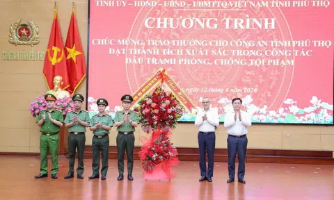 Phú Thọ khen thưởng lực lượng Công an phá thành công 3 chuyên án đặc biệt lớn