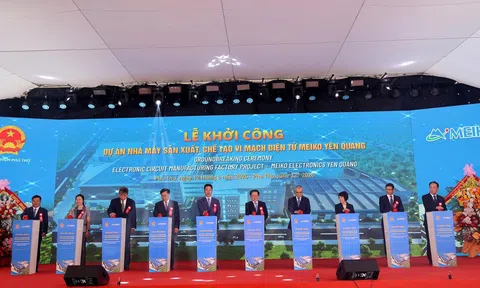 Phú Thọ: Khởi công Dự án Nhà máy sản xuất, chế tạo vi mạch điện tử Meiko Yên Quang