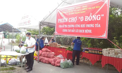 "Phiên chợ 0 đồng" nghĩa tình tại xã Tân Thạnh Đông,  huyện Củ Chi
