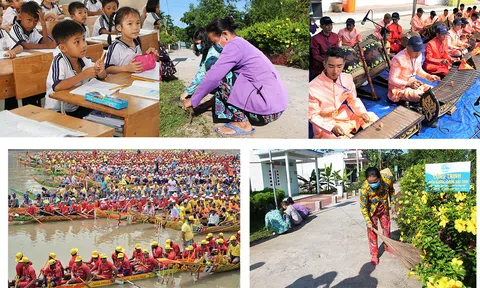 Đồng bào  Khmer chung tay xây dựng nông thôn mới