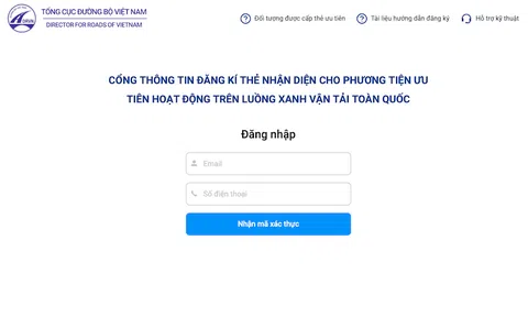 Đã khắc phục xong sự cố hệ thống "luồng xanh" vận tải toàn quốc