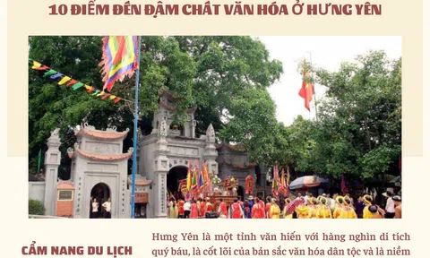 10 điểm đến đậm chất văn hóa ở Hưng Yên