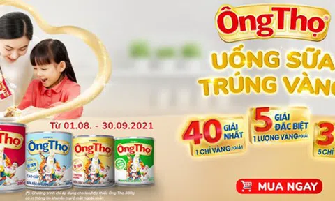 Tri ân người tiêu dùng, Sữa đặc Ông Thọ tung phiên bản đặc biệt mang đến cơ hội trúng vàng hấp dẫn