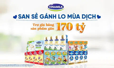 San sẻ khó khăn mùa dịch, Vinamilk tặng 45.000 phần quà cho người dân gặp khó khăn tại TP.HCM, Bình Dương, Đồng Nai
