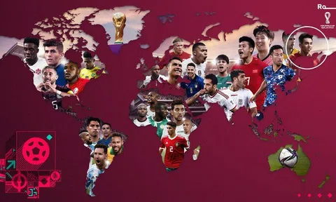 Cầu thủ Nguyễn Tiến Linh cùng Cristiano Ronaldo xuất hiện trên tấm poster của FIFA