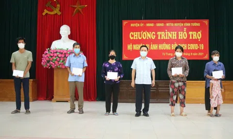 Vĩnh Phúc: Vĩnh Tường hỗ trợ hộ nghèo bị ảnh hưởng bởi dịch Covid-19