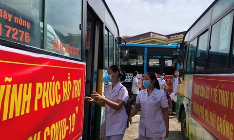 Vĩnh Phúc: Cử 650 nhân lực hỗ trợ Tp Hà Nội chống dịch Covid-19