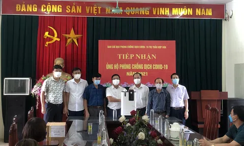 Vĩnh Phúc: Công ty Cổ phần Y học Rạng Đông tặng máy tạo oxy cho thị trấn Hợp Hoà ( Tam Dương)