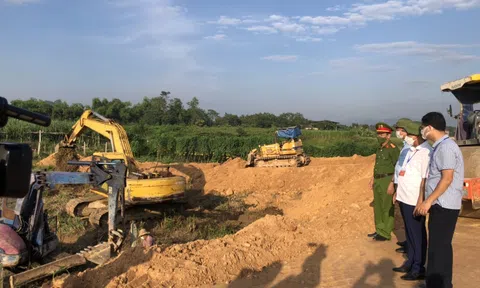 Vĩnh Phúc: Tam Đảo san gạt xong mặt bằng Dự án đầu tư xây dựng Trường THCS Đại Đình