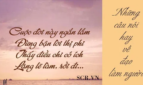 Không nên khuyên người đã biết