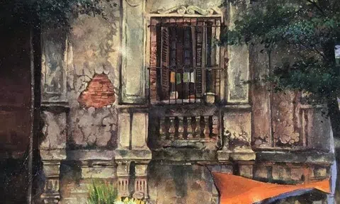 Mùa đông Hà Nội trong một bức tranh