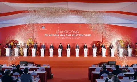 Vingroup khởi công nhà máy sản xuất Pin Vines tại Khu kinh tế Vũng Áng, Hà Tĩnh