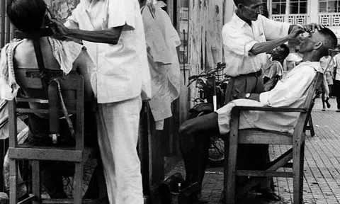 Cắt tóc ở làng