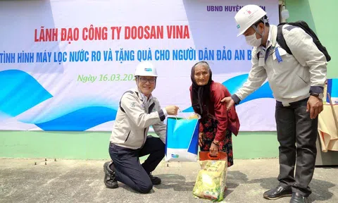Doosan Vina: Đảm bảo các quyền lợi của người lao động và tặng quà cho người dân khó khăn trong dịp Tết Nhâm Dần