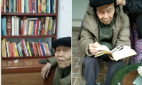 Ông già đọc sách