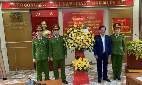 Vĩnh Phúc: Thưởng nóng cho cán bộ, chiến sỹ Công an huyện Tam Đảo