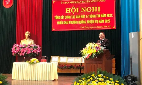 Vĩnh Phúc: Vĩnh Tường hướng hoạt động Văn hóa thông tin về cơ sở để thực hiện "mục tiêu kép" trong năm 2022