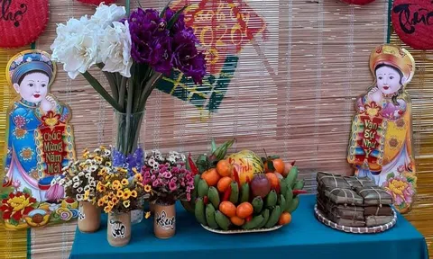 Mâm ngũ quả ngày tết ở làng tôi