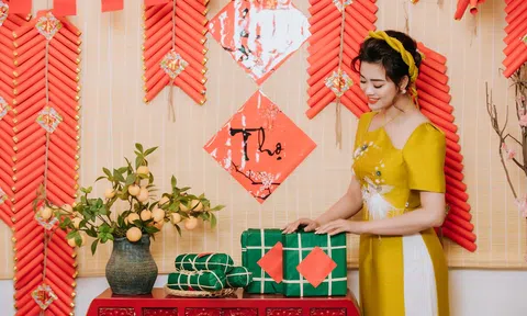 Nữ ca sĩ An Ngọc khoe sắc bên mùa xuân