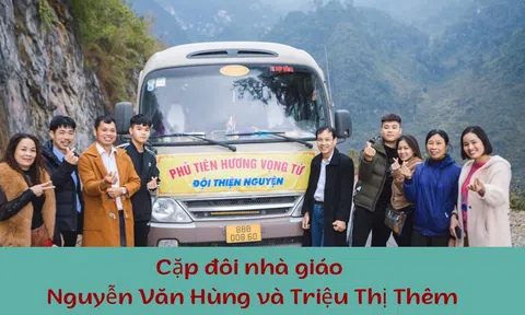 Cặp đôi nhà giáo Nguyễn Văn Hùng và Triệu Thị Thêm - Hành trình thiện nguyện và lan tỏa yêu thương