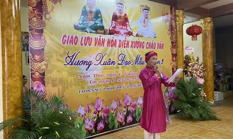 Chương trình “Giao lưu văn hoá diễn xướng chầu văn Hương xuân đạo Mẫu lần 3” tại đền Núi, diễn ra thành công tốt đẹp