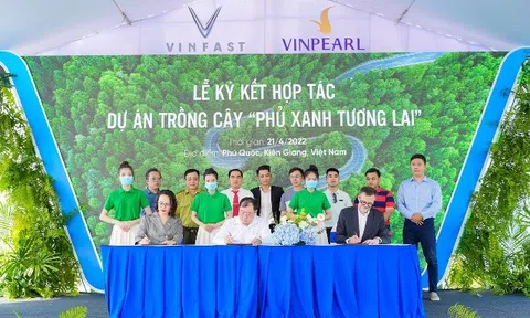 Vinfast khởi động dự án trồng rừng “phủ xanh tương lai”