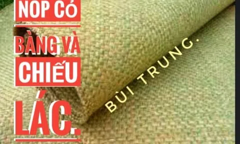 Nóp cỏ bàng và chiếu lác