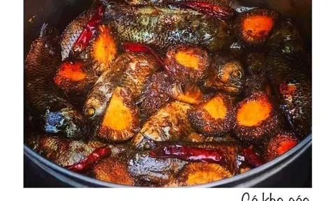 Cá rô kho gáo đất cố đô