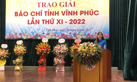 Tôn vinh 36 tác phẩm xuất sắc tại giải Báo chí tỉnh Vĩnh Phúc lần thứ XI năm 2022