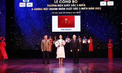 Doanh nhân Phương Hugo và PHG Group vinh dự đạt Top 10 “Thương hiệu xuất sắc 3 miền” năm 2022