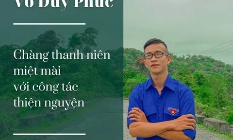 Võ Duy Phúc: Chàng thanh niên miệt mài với công tác thiện nguyện