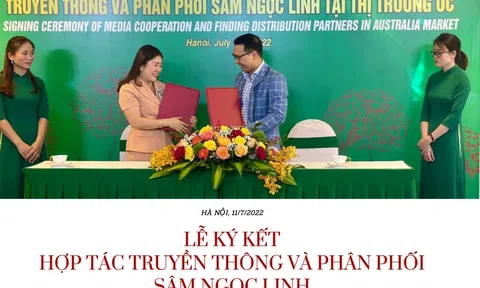 Lễ ký kết hợp tác truyền thông và phân phối Sâm Ngọc Linh tại thị trường Úc